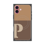 プレミアムパネル with MagSafe［ オリジナル - initial two tone - P brown ］