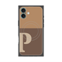 プレミアムパネル with MagSafe［ オリジナル - initial two tone - P brown ］