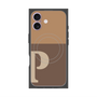 プレミアムパネル with MagSafe［ オリジナル - initial two tone - P brown ］