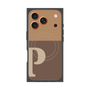 プレミアムパネル with MagSafe［ オリジナル - initial two tone - P brown ］