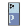 プレミアムパネル with MagSafe［ オリジナル - initial two tone - P blue ］