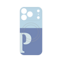 プレミアムパネル with MagSafe［ オリジナル - initial two tone - P blue ］