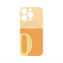 プレミアムパネル with MagSafe［ オリジナル - initial two tone - Q orange ］