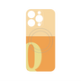 プレミアムパネル with MagSafe［ オリジナル - initial two tone - Q orange ］