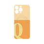 プレミアムパネル with MagSafe［ オリジナル - initial two tone - Q orange ］