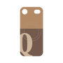 プレミアムパネル with MagSafe［ オリジナル - initial two tone - Q brown ］