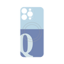 プレミアムパネル with MagSafe［ オリジナル - initial two tone - Q blue ］