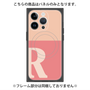 プレミアムパネル with MagSafe［ オリジナル - initial two tone - R pink ］