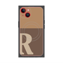 プレミアムパネル with MagSafe［ オリジナル - initial two tone - R brown ］