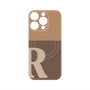 プレミアムパネル with MagSafe［ オリジナル - initial two tone - R brown ］