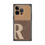 プレミアムパネル with MagSafe［ オリジナル - initial two tone - R brown ］