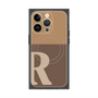 プレミアムパネル with MagSafe［ オリジナル - initial two tone - R brown ］