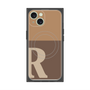 プレミアムパネル with MagSafe［ オリジナル - initial two tone - R brown ］