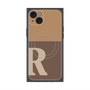 プレミアムパネル with MagSafe［ オリジナル - initial two tone - R brown ］