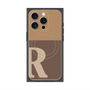 プレミアムパネル with MagSafe［ オリジナル - initial two tone - R brown ］