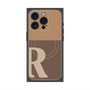 プレミアムパネル with MagSafe［ オリジナル - initial two tone - R brown ］