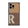 プレミアムパネル with MagSafe［ オリジナル - initial two tone - R brown ］