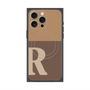 プレミアムパネル with MagSafe［ オリジナル - initial two tone - R brown ］