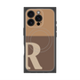 プレミアムパネル with MagSafe［ オリジナル - initial two tone - R brown ］