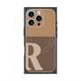 プレミアムパネル with MagSafe［ オリジナル - initial two tone - R brown ］