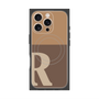 プレミアムパネル with MagSafe［ オリジナル - initial two tone - R brown ］