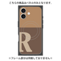 プレミアムパネル with MagSafe［ オリジナル - initial two tone - R brown ］