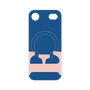 プレミアムパネル with MagSafe［ オリジナル - initial color - E navy ］