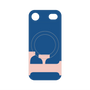 プレミアムパネル with MagSafe［ オリジナル - initial color - F navy ］