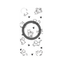 プレミアムパネル with MagSafe［ オリジナル - CASEPLAYイヌ総柄 - black ］