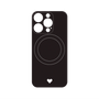プレミアムパネル with MagSafe［ オリジナル - 推し色ハート - ブラック ］