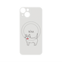 プレミアムパネル with MagSafe［ 蝶ネクタイねこ - White ］