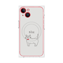プレミアムパネル with MagSafe［ 蝶ネクタイねこ - White ］