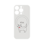 プレミアムパネル with MagSafe［ 蝶ネクタイねこ - White ］