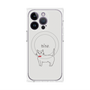 プレミアムパネル with MagSafe［ 蝶ネクタイねこ - White ］