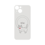 プレミアムパネル with MagSafe［ 蝶ネクタイねこ - White ］