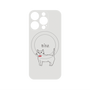 プレミアムパネル with MagSafe［ 蝶ネクタイねこ - White ］