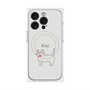 プレミアムパネル with MagSafe［ 蝶ネクタイねこ - White ］