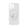 プレミアムパネル with MagSafe［ 蝶ネクタイねこ - White ］