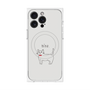プレミアムパネル with MagSafe［ 蝶ネクタイねこ - White ］
