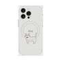 プレミアムパネル with MagSafe［ 蝶ネクタイねこ - White ］