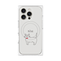 プレミアムパネル with MagSafe［ 蝶ネクタイねこ - White ］