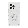 プレミアムパネル with MagSafe［ 蝶ネクタイねこ - White ］