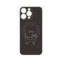 プレミアムパネル with MagSafe［ 蝶ネクタイねこ - Black ］