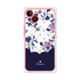 プレミアムパネル with MagSafe［ ツインドットフラワー - Navy ］