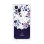 プレミアムパネル with MagSafe［ ツインドットフラワー - Navy ］
