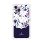 プレミアムパネル with MagSafe［ ツインドットフラワー - Navy ］