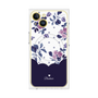 プレミアムパネル with MagSafe［ ツインドットフラワー - Navy ］