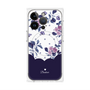 プレミアムパネル with MagSafe［ ツインドットフラワー - Navy ］