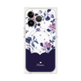 プレミアムパネル with MagSafe［ ツインドットフラワー - Navy ］