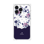 プレミアムパネル with MagSafe［ ツインドットフラワー - Navy ］